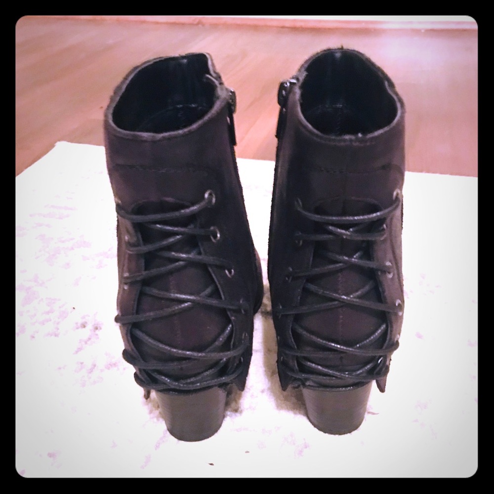 Black ankle boots